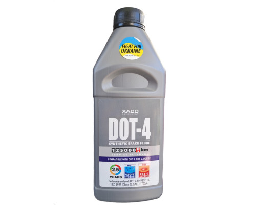 Гальмівна рідина XADO DOT-4 cинтетична 1л