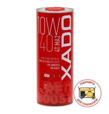 Олива XADO Atomic OIL 10W-40 4T MA2 RED BOOST  упаковка 1 л