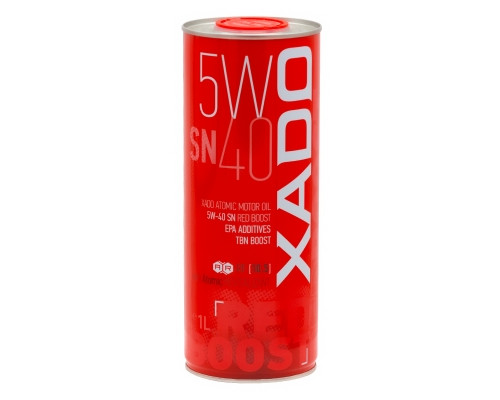 Моторна олива XADO Atomic Oil 5W-40 SN RED BOOST синтетична 1л