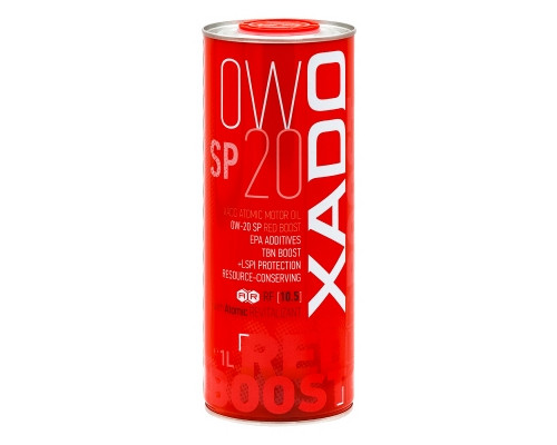 Моторна олива XADO Atomic Oil 0W-20 SP RED BOOST синтетична  упаковка 1 л