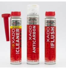 Набір засобів для оливної та паливної системи XADO 3-Stage anticarbon complex treatment DIESEL