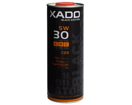 Моторна олива XADO Atomic Oil 5W-30 С23 AMC Black Edition синтетична  жерстяна банка 1 л