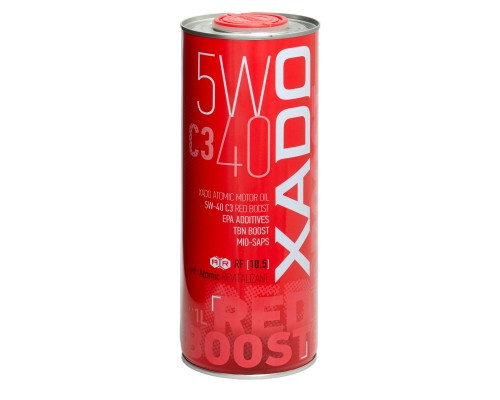 Синтетична олива XADO Atomic Oil 5W-40 C3 RED BOOST  упаковка 1 л