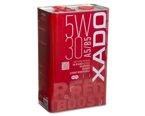 Моторна олива XADO Atomic Oil 5W-30 A5/B5 RED BOOST синтетична упаковка 4 л