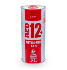 Антифриз для двигуна XADO Antifreeze Red 12+ -40⁰С  Упаковка: жестяна банка 2 л