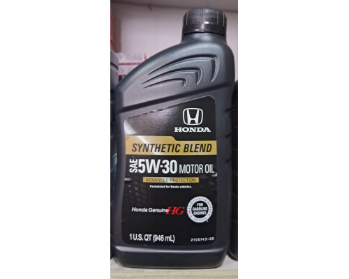 Моторна олива Honda Synthetic Blend 5W-30 0.946 л 