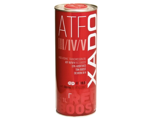Трансмісійна олива XADO Atomic Oil ATF III/IV/V RED BOOST  упаковка 1 л