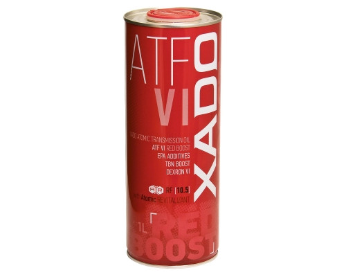 Трансмісійна олива XADO Atomic Oil ATF VI RED BOOST  жерстяна банка 1 л