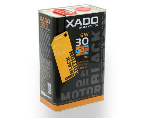 Моторна олива XADO Atomic Oil 5W-30 С23 AMC Black Edition синтетична  жерстяна банка 4 л