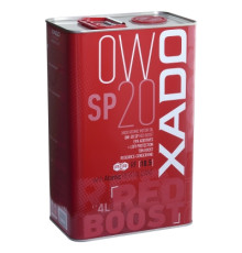 Моторна олива XADO Atomic Oil 0W-20 SP RED BOOST синтетична упаковка 4 л