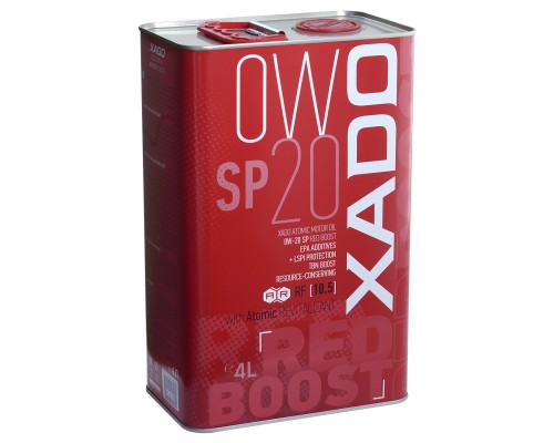Моторна олива XADO Atomic Oil 0W-20 SP RED BOOST синтетична упаковка 4 л