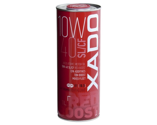 Напівсинтетична олива XADO Atomic Oil 10W-40 SL/CF RED BOOST  упаковка 1 л