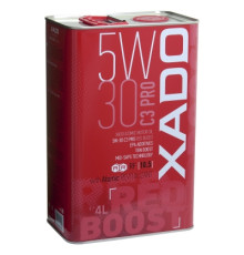 Синтетична олива XADO Atomic Oil 5W-30 C3 Pro RED BOOST  упаковка 4 л
