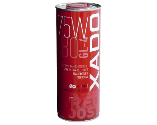 Трансмісійна олива XADO Atomic Oil 75W-80 GL 4 RED BOOST  упаковка 1 л