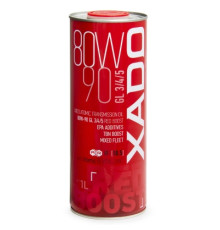 Трансмісійна олива XADO Atomic Oil 80W-90 GL-3/4/5 RED BOOST  упаковка 1 л