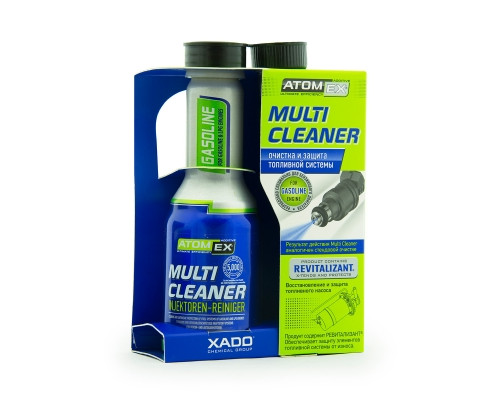 Очисник паливної системи двигуна (бензин) ATOMEX Multi Cleaner  Упаковка: балон 250 мл