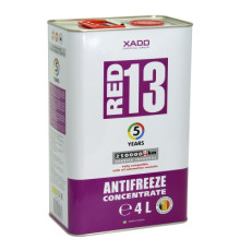 Концентрат антифризу для двигуна Antifreeze Red 13  Упаковка:  жестяна банка 4 л